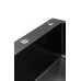 Кухонная мойка Blantek FS-5848HN Honeycomb Nano Black ECO вороненая сталь