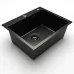 Кухонная мойка Blantek LS-5848STB Stone texture black вороненая сталь