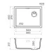 Кухонная мойка Omoikiri Kata 56-U/I-BL Side Artgranit