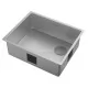 Кухонная мойка ZORG ZEROX 54 U / IF SIDE SF ZURINOX STEEL