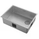 Кухонная мойка ZORG ZEROX 59 U / IF SIDE SF ZURINOX STEEL