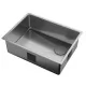 Кухонная мойка ZORG ZEROX 59 U / IF SIDE SF STEEL