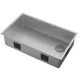 Кухонная мойка ZORG ZEROX 74 U / IF SIDE SF ZURINOX STEEL