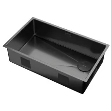 Кухонная мойка ZORG ZEROX 74 U / IF SIDE SF PVD GUNBLACK