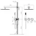 Душевая система Vincea Groove VSFW-4G01BN никель матовый