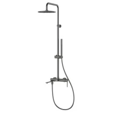Душевая система Vincea Linea VSFS-4LN1GM вороненая сталь