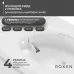 Унитаз Roxen Smart Turbo 670300-02 с импульсным смывом, сушкой и пультом (приставной)