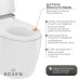 Унитаз Roxen Smart Turbo 670300-02 с импульсным смывом, сушкой и пультом (приставной)