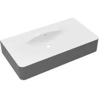 Умывальник Vincea Caprise VCB-4CA120MWG белый матовый / темно-серый Умывальник Vincea Caprise VCB-4CA120MWG белый матовый / темно-серый