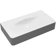 Умывальник Vincea Caprise VCB-4CA120MWG белый матовый / темно-серый