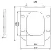 Унитаз CeramaLux 215D 52x34 SoftClose (приставной)
