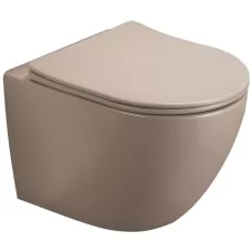 Унитаз CeramaLux TR2197MC бежевый матовый (подвесной)