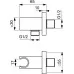 Подключение для душевого шланга Ideal Standard Idealrain BC771AA хром