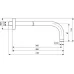 Крепление для верхнего душа Ideal Standard IdealRain Black B9445XG черный