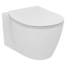 Унитаз Ideal Standard Aquablade E047901+E772401 с тонким сиденьем SoftClose белый (подвесной)