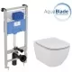 Комплект инсталляции Ideal Standard Tesi Aquablade T386801 с унитазом белый