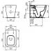 Унитаз Ideal Standard i.life B T461601+T500301 безободковый RimLS+, c крышкой Soft-close, белый (приставной)