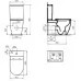 Унитаз Ideal Standard Ellisse RimLS+ с бачком и крышкой Soft-close T569601 (напольный)