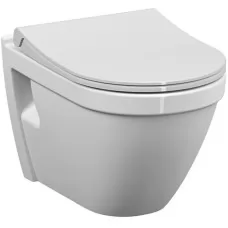 Унитаз Vitra S50 7740B003-0850+801-003-019 белый, с сидением, безободковый (подвесной)