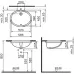 Раковина VitrA Arkitekt 6069B003-0012 58.8х45