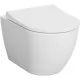 Унитаз Vitra Mia Round SmoothFlush 7510B003-0075 с сиденьем микролифт 801-003-019 безободковый (подвесной)