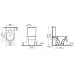 Унитаз Vitra Zentrum Open Back 9824B003-7219 38x61,5 сиденье дюропласт, микролифт (напольный)