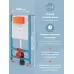 Унитаз с инсталляцией Vitra Sento Rim-Eх 9830B003-7211 (с сиденьем) клавиша хром