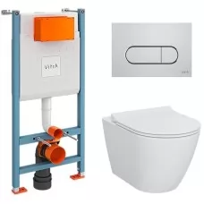 Унитаз с инсталляцией Vitra Sanibelle 9878B003-7200 клавиша ..