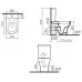 Унитаз VitrA Zentrum 9012B003-7202 61х38 SoftClose (напольный)