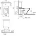 Унитаз VitrA Serenada 9722B003-7203 70х41 SoftClose (напольный)