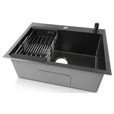 Кухонная мойка Wisent 6050BM-C Декор Зерно-Графит
