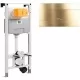 Инсталляция для унитаза Oli 120 885052 с клавишей смыва Oli Slim INOX 888565 золото