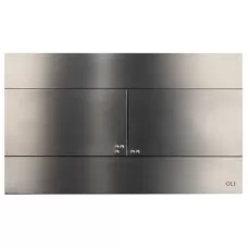 Кнопка смыва Oli Slim Inox 889313 оружейная сталь