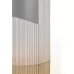 Стол обеденный HALMAR MUSCAT раскладной, серый мрамор/светло-серый/золотой, 120-160/120/76