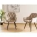 Стул SIGNAL CHERRY VELVET бежевый/черный