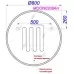 Зеркало Aqwella Moon MOON0208AH 80x80 с подсветкой и подогревом