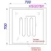 Зеркало Aqwella Vision VIS0207BH 70x70 с подсветкой и подогревом