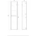 Пенал Aqwella Geometria GE0535WM 35 подвесной белый