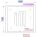 Зеркало Aqwella Vision VIS0208BH 80x70 с подсветкой и подогревом