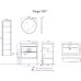 Тумба Aqwella Fargo 71x47 FRG0107DB/4620006197746 с умывальником Фостер 700 дуб балтийский