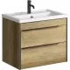 Тумба Aqwella Fargo 71x47 FRG0107DB/4620006197746 с умывальником Фостер 700 дуб балтийский