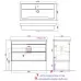 Тумба Aqwella Fargo 100х46 FRG0110DB+4640021065204 с умывальником Фостер 100 дуб балтийский