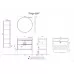 Тумба Aqwella Fargo 82x46 FRG0107DB+4620008197746 с умывальником Фостер 820  дуб балтийский