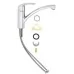 Кухонная мойка Grohe K300 31565SD0 86x50 со смесителем 33281002 нержавеющая сталь