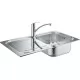 Кухонная мойка Grohe K300 31565SD0 86x50 со смесителем 33281002 нержавеющая сталь