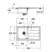 Кухонная мойка Grohe K500 31573SD0 86x50 со смесителем 32168000 нержавеющая сталь