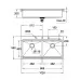 Кухонная мойка Grohe K800 31585SD0 102x56 нержавеющая сталь