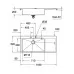 Кухонная мойка Grohe K1000 31582SD0/31581SD0 116x52 нержавеющая сталь