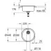Кухонная мойка Grohe K200 31720SD0 44х44 нержавеющая сталь