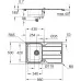 Кухонная мойка Grohe K500 31573SD1 86x50 со смесителем 32168000 нержавеющая сталь